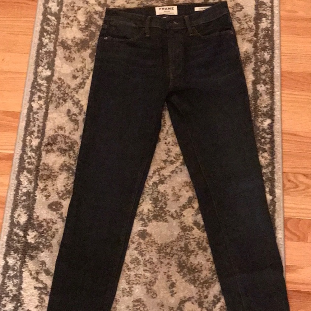 👖 Frame Denim 👖 Le High Rise Skinny Jeans with Piping in FAIRWAY size 27 - Picture 8 of 13